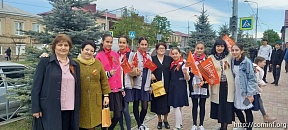 Уроки мужества и вручение георгиевских лент: в школах Цхинвала проходят мероприятия ко Дню Победы