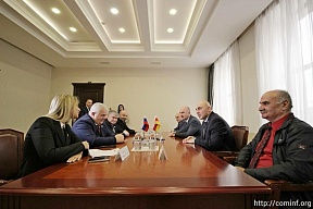 Председатель Парламента Южной Осетии Алан Алборов встретился с делегацией Государственной Думы РФ